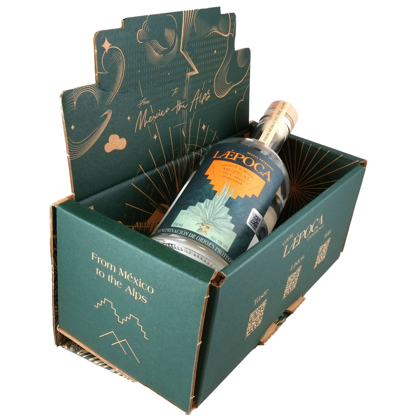 Mezcal of the Year 2023 & IWSC Prämiert | Von Mexiko in die Alpen | Handgefertigt | Espadín & Joven & Artesanal | 350 ml & 38 % vol.