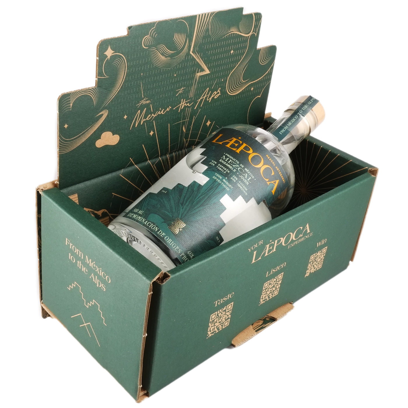 LÆPOCA Mezcal Ensamble | Von Mexiko in die Alpen | Handgefertigt | Joven & Artesanal | 500 ml & 46 % vol.