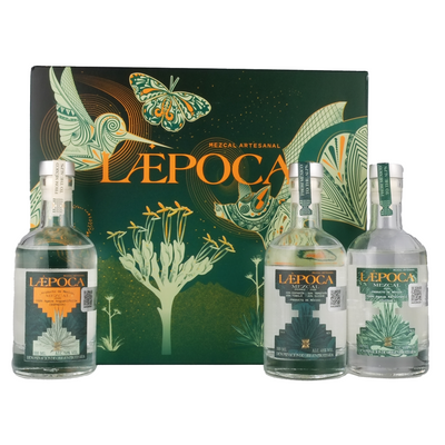 LÆPOCA Mezcal Premium Tasting-Set | Von Mexiko in die Alpen | Handgefertigt | Joven & Artesanal | 3 x 100 ml | Espadin 38% vol. | Ensamble 46% vol. | Cuishe 46% vol.