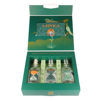 LÆPOCA Mezcal Tasting-Set — geöffnete Box mit drei Flaschen